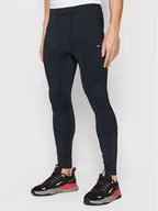 Spodnie sportowe damskie - Tommy Hilfiger Legginsy Essential Logo MW0MW21279 Granatowy Slim Fit - miniaturka - grafika 1