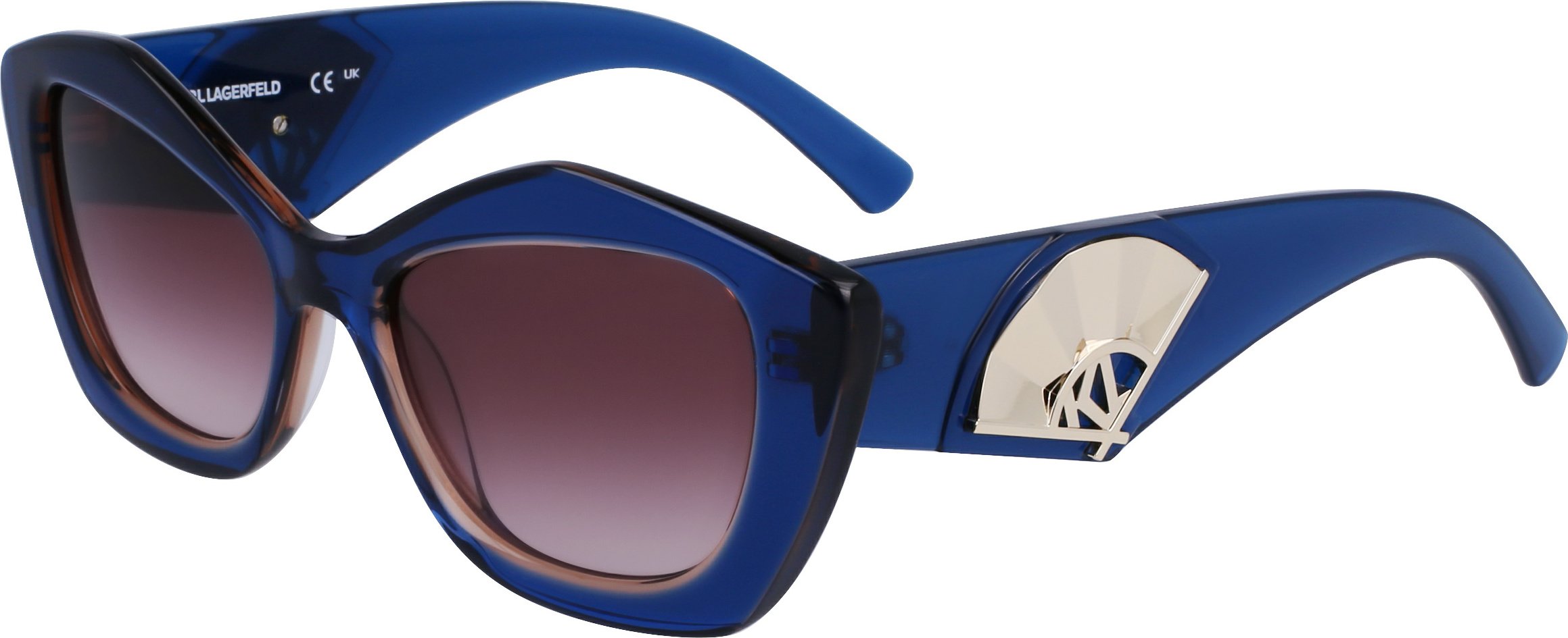 Okulary przeciwsłoneczne KARL LAGERFELD KL6127S 424 BLUE/NUDE 52/18/140 FEMALE
