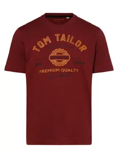 Tom Tailor - T-shirt męski, czerwony - Koszulki męskie - miniaturka - grafika 1