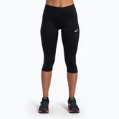 Sport OUTLET - Legginsy do biegania damskie Joma Olimpia 3/4 black - miniaturka - grafika 1