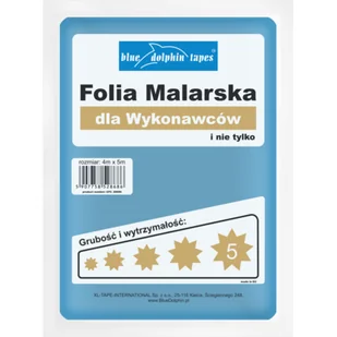 Blue Dolphin folia malarska dla wykonawców 5* - Folie i taśmy malarskie - miniaturka - grafika 1