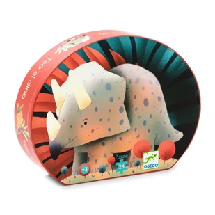Puzzle tekturowe Triceratops TEO DJ07284 - Puzzle - miniaturka - grafika 1
