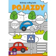 Kolorowanki, wyklejanki - Koloruję według kodu. Pojazdy - miniaturka - grafika 1