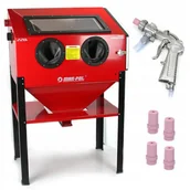 Pozostałe narzędzia pneumatyczne - Mar-Pol M80596 piaskarka kabinowa 220 litrów - miniaturka - grafika 1