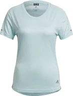 Bluzki damskie - Koszulka damska adidas Run It Tee miętowa H31028-M - miniaturka - grafika 1