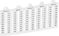 Kanały kablowe - Legrand Płytki oznaczników VIKING3 szerokość 5mm 101-250 pionowe 039561 1000szt. 039561 - miniaturka - grafika 1