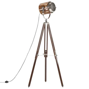 Vida Lampa podłogowa na trójnogu lite drewno mango 186 cm V-286115 - Lampy stojące - miniaturka - grafika 1