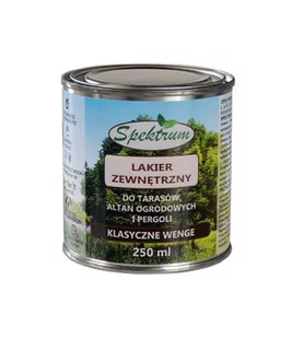 Lakier zewnętrzny do tarasów, płotów, pergoli SPEKTRUM "Klasyczne wenge" 250 ml - Oczka wodne - miniaturka - grafika 1