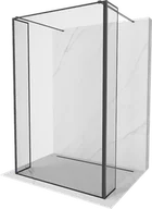 Ścianki i drzwi prysznicowe - Mexen Kioto ścianka prysznicowa wolnostojąca 90 x 30 x 30 cm, czarny wzór, czarna - 800-090-030-222-70-70-030 - miniaturka - grafika 1