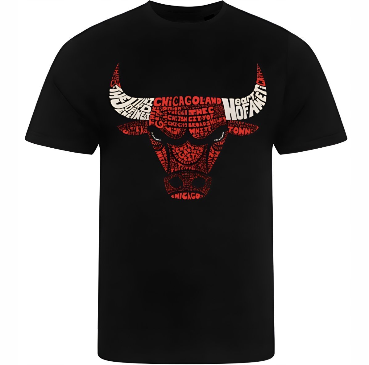 CZARNA KOSZULKA Z NADRUKIEM MĘSKA ŚMIESZNA T-SHIRT CHICAGO BULLS NBA Jordan