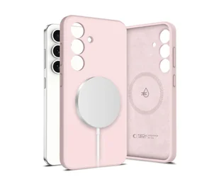 Tech-Protect Liquid Silicone Magsafe do Samsung Galaxy S25 Pink Pearl - Etui i futerały do telefonów - miniaturka - grafika 1