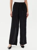 Spodnie damskie - Pieces Spodnie materiałowe Tobine 17157928 Czarny Regular Fit - miniaturka - grafika 1