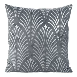 Poszewka 45 x 45 Eurofirany Velvet Blink27 Stalowy - Poszewki na poduszki - miniaturka - grafika 1