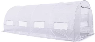 Tunel Podwójne Drzwi 3X6X2 - 18M2 Biały - Szklarnie ogrodowe Tunel Podwójne Drzwi 3X6X2 - 18M2 Biały - Szklarnie ogrodowe - miniaturka - grafika 1