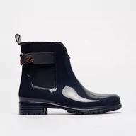 Kalosze damskie - TOMMY HILFIGER ANKLE RAINBOOT WITH METAL DETAIL - Tommy Hilfiger - miniaturka - grafika 1