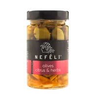 Pasztet i przetwory mięsne - Oliwki Halkidiki z cytrusami i ziołami 320 g Nefeli - miniaturka - grafika 1