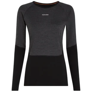 Damska koszulka Icebreaker Women Merino 200 Oasis+ LS Crewe Rozmiar: S / Kolor: czarny - Koszulki sportowe damskie - miniaturka - grafika 1