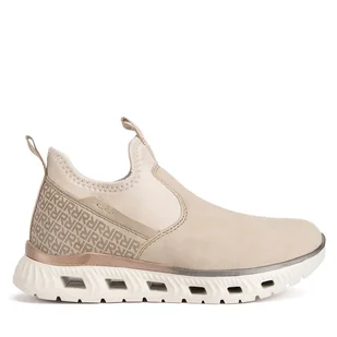 Półbuty Rieker M6053-62 Beżowy - Półbuty damskie - miniaturka - grafika 1