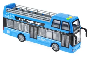 Autobus Piętrowy Dźwięk Otwierane Drzwi - Samochody i pojazdy dla dzieci - miniaturka - grafika 1