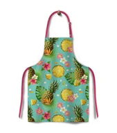 Fartuchy i rękawice kuchenne - Domarex Fartuch kuchenny w Ananasy 9241JJ 9241JJ SAM ONE SIZE - miniaturka - grafika 1