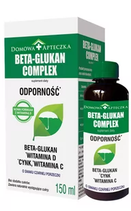 DOMOWA APTECZKA Beta-glukan complex cynk witamina c 150 ml - Przeziębienie i grypa - miniaturka - grafika 1