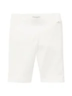 Spodenki damskie - TOM TAILOR Dziewczęce dziecięce szorty Basic Tadler, 10315 - Whisper White, 92/98 cm - miniaturka - grafika 1