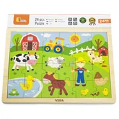 Układanki dla dzieci - Viga VIGA 50197 PUZZLE NA PODKŁADCE 24SZT - FARMA (1808, Viga) VIGA 50197 PUZZLE NA PODKŁADCE 24SZT - FARMA (1808, Viga) Viga - miniaturka - grafika 1