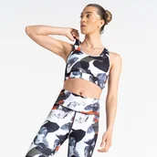 Bielizna sportowa damska - Dare 2b Damski biustonosz sportowy Swift Szarozielony we wzór, Rozmiar: XL - miniaturka - grafika 1