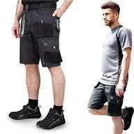 Spodenki damskie - REIS FORECO-TS BJS męskie szorty robocze, spodenki cargo, szorty robocze, szorty ogrodowe, szaro-czarno-jasnoszare, rozmiar: 2XL - miniaturka - grafika 1