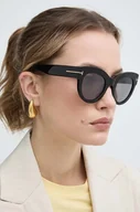 Okulary przeciwsłoneczne - Tom Ford okulary przeciwsłoneczne damskie kolor czarny FT1063_5101C - miniaturka - grafika 1
