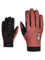 Rękawiczki - Ziener Męskie rękawiczki CROM Touch Long do jazdy na rowerze/do jazdy na rowerze górskim, długie palce, z funkcją dotykową, oddychające, amortyzujące, kasztanowe, 10,5 - miniaturka - grafika 1