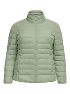 Kurtki damskie - ONLY CARMAKOMA Damska kurtka pikowana Cartahoe OTW, Reseda, L - miniaturka - grafika 1