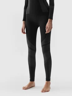 4F Legginsy funkcyjne w kolorze czarnym - Spodnie sportowe damskie - miniaturka - grafika 1