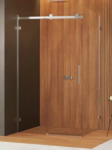 Kabina prysznicowa New Trendy Softi X 100x90 prostokątna chrom transparentne lewa EXK-5273 - Kabiny prysznicowe - miniaturka - grafika 1