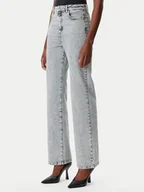 Spodnie damskie - Patrizia Pepe Jeansy 8P0487/D1WZN-CA50 Szary Straight Leg - miniaturka - grafika 1