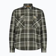 Koszule męskie - Koszula męska CMP 34S2717 olive/nero/bianco - miniaturka - grafika 1