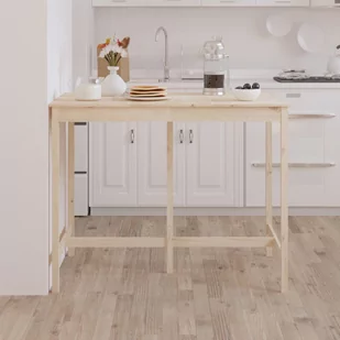 Lumarko Stolik barowy, 140x80x110 cm, lite drewno sosnowe - Ławy i stoliki kawowe - miniaturka - grafika 6