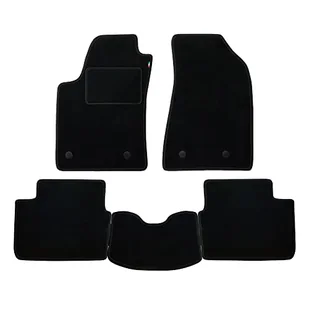 Zestaw Maty wykonane dla OPEL CORSA roku od 2014 do 2019 roku w dywanach samochodowych Made in Italy Made in Italy z CZARNYM - Dywaniki samochodowe - miniaturka - grafika 1
