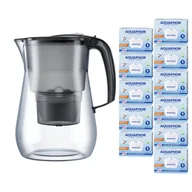 Dzbanki filtrujące - Aquaphor Onyx 4.2L Czarny dzbanek filtrujący wkładami na rok - miniaturka - grafika 1