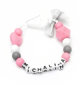 Akcesoria do smoczków - Silikonowa zawieszka z imieniem MICHALINA GADŻET - miniaturka - grafika 1