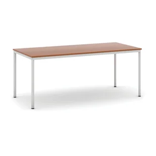 B2B Partner Stół do jadalni 1800 x 800 mm, blat czereśnia, nogi jasnoszare 555686 - Stoły - miniaturka - grafika 1