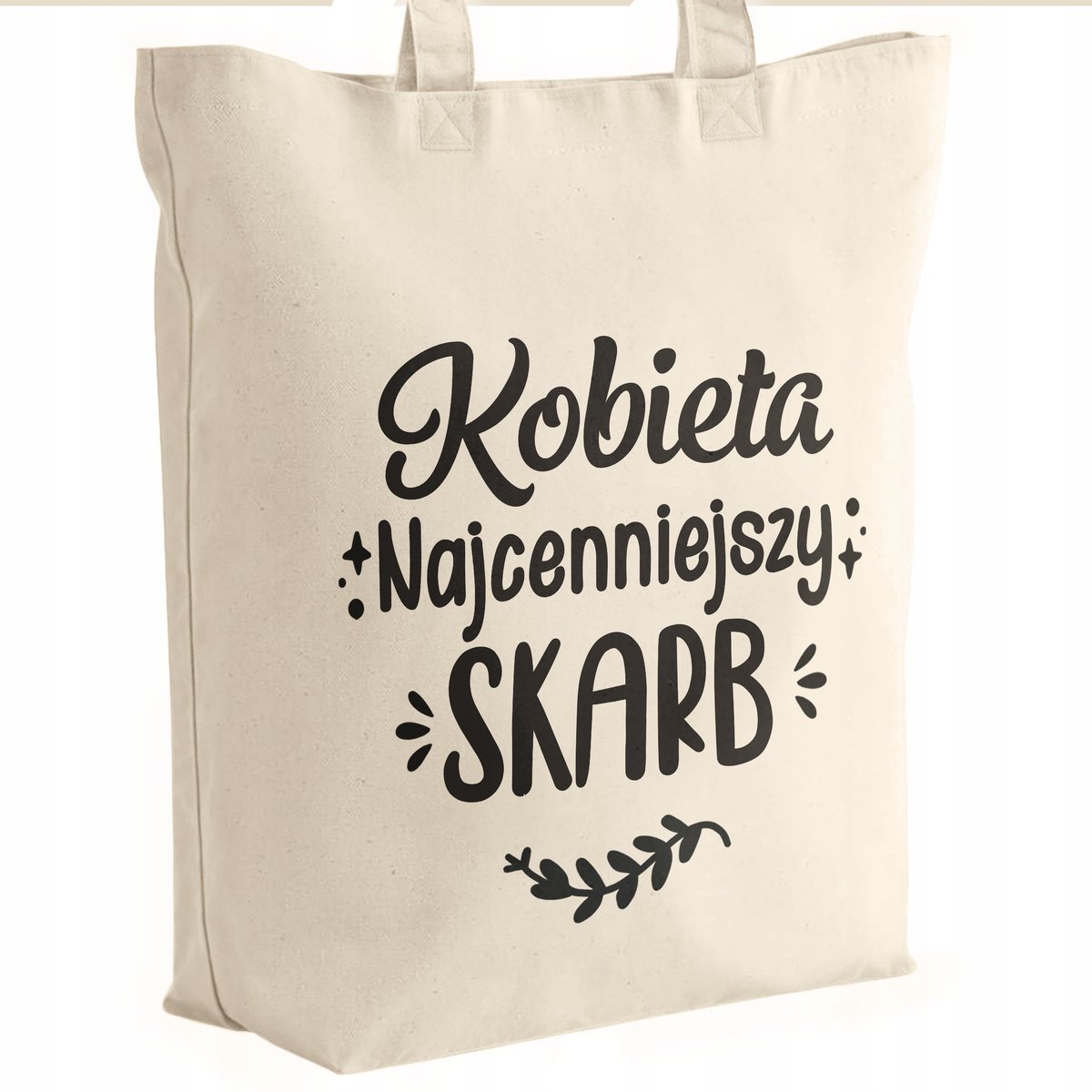 Torba bawełniana premium prezent na Dzień Kobiet Kobieta Skarb