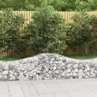 Pozostałe narzędzia ogrodowe - vidaXL Kosze gabionowe, 25 szt, 200x50x40/60 cm, galwanizowane żelazo - miniaturka - grafika 1