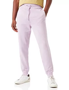 Spodenki męskie - BOSS Męskie spodnie do biegania Sefadelong Relaxed-Fit z bawełny ze strukturą French Terry, Jasny/pastelowy purpurowy, 3XL - grafika 1