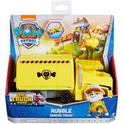 Samochody i pojazdy dla dzieci - Psi Patrol Big Truck Pups ciężarówka Rubble figurka i pojazd - miniaturka - grafika 1