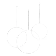 Dekoracje domu - Dekoracja wisząca Tara White 3szt. - miniaturka - grafika 1