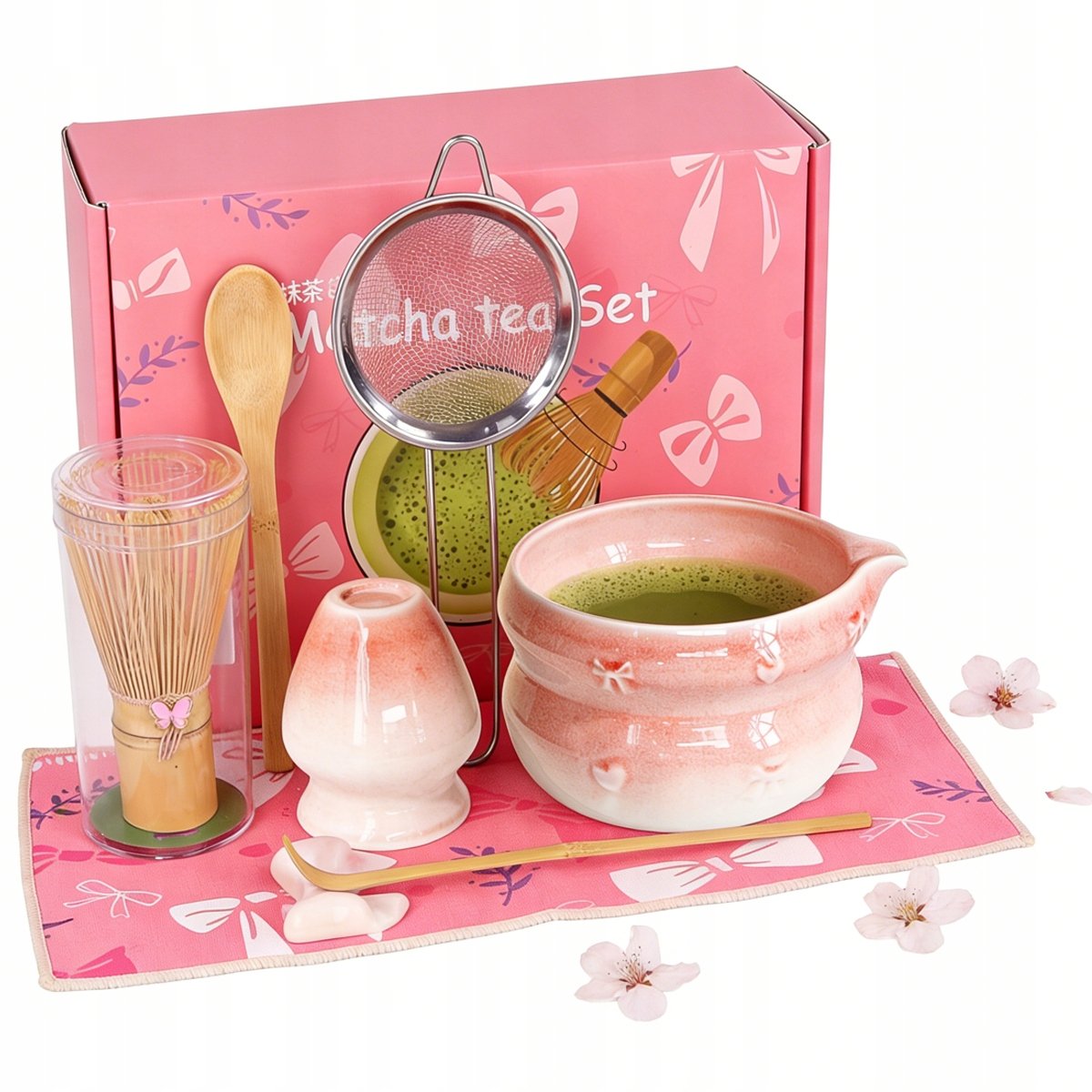 8w1 Kompletny Zestaw Do Herbaty Matcha Ceramiczny