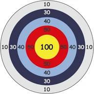Zabawki i gry sportowe - MATA Animacyjna GRA Rzut Do Celu 100x100 cm - miniaturka - grafika 1
