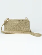 Torebki damskie - Mini torebka portfel damski marki GioVani (złota w wzory) Złoty - miniaturka - grafika 1