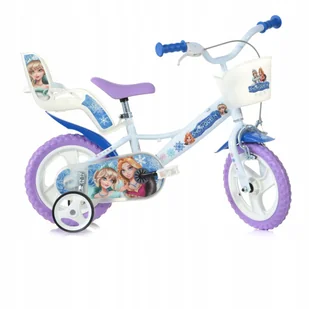 Rower dziecięcy DINO SNOW QUEEN, 12 cali [Biały, Rama dziecięca] - Rowery - miniaturka - grafika 1
